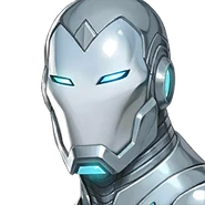 One of the hundreds of Iron Man armors Stark created. This one was used for stealth and recon missions.