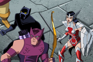 Black Panther, Hawkeye and Sif