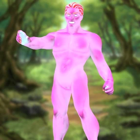 Proteus' energy form, as it appears when not possessing a host body