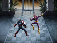 Captain America vs Baron Zemo.