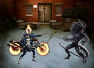 Ghost Rider and Punisher vs Blackheart