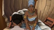 Storm is thanked and worshipped as a Goddess in Wakanda