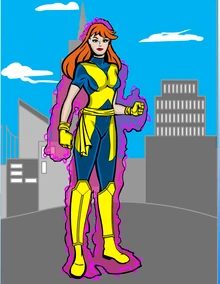 Jean Grey as Psyche, in her first costume.