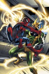 Spidey`s intelligence and slickness helps him defeat enemies.