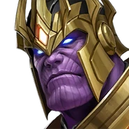 Thanos: The Eternal of Titan, born with the Deviant Syndrome mutation, consequently, attracted naturally to violence, decided to enslave his planet and became a planet conquering warlord across the galaxies.