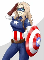 Captain America Anime Girl
