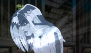 Emma Frost getting frozen