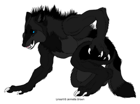 Beast's feral form.