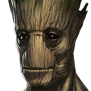 Groot: A sweet, caring creature who died to Ronan's attack.