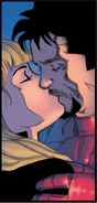 Tony Stark and Pepper Potts kissing