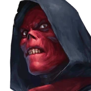 Red Skull after becoming the Stonekeeper of Vormir, guarding the Soul Stone.