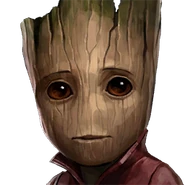 Groot Jr: Groot's son. The original Groot left a seed of himself before dying so Rocket wouldn't be alone.