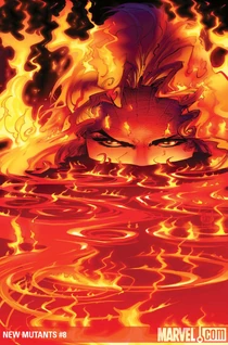 Amara inside a volcano.