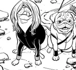 Pug Widow and Pugeye