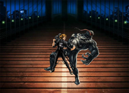 Adamant punches Venom