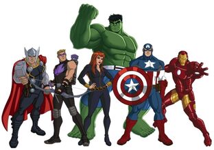 marvel avengers cartoon characters