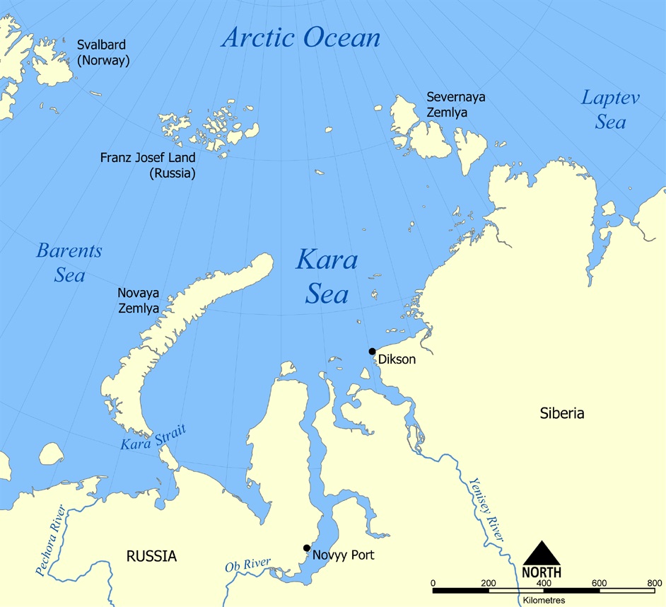 barents sea map