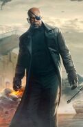 Nick Fury, former Director of S.H.I.E.L.D. and founder of the Avengers