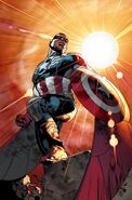 Sam Wilson: Now Captain America after Steve passes on his legacy to him.