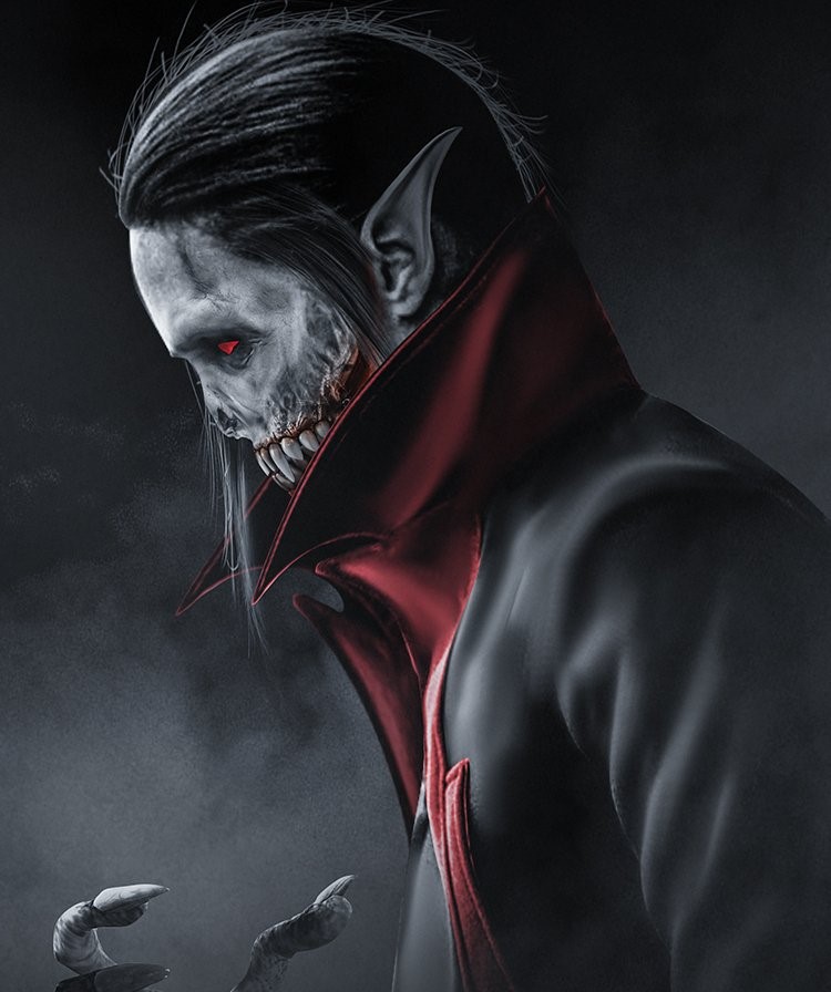 Wallpaper night, the moon, vampire, Morbius, Spider-Man The Animated  Series, Michael Morbius, living vampire for mobile and desktop, section  арт, resolution 2542x2025 - download