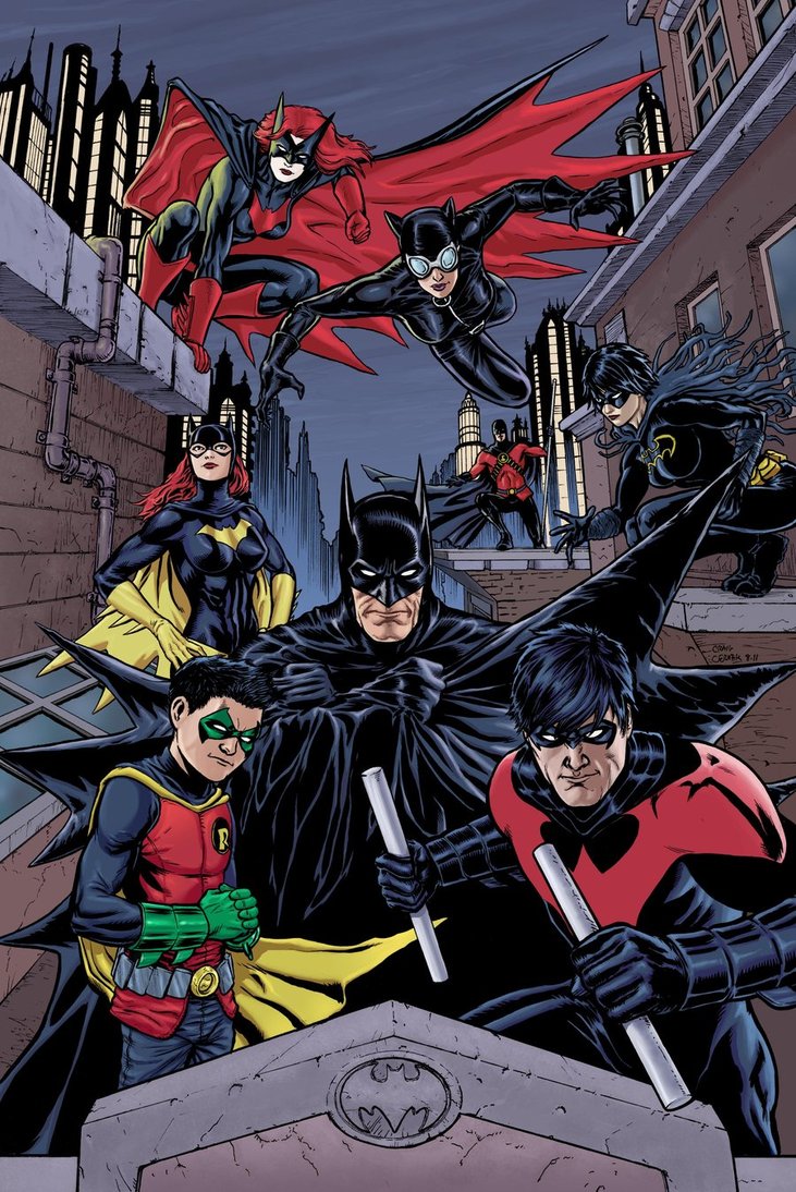 Artwork] The Batman Family (plus Jon). Art by Sam DelaTorre. : r/DCcomics