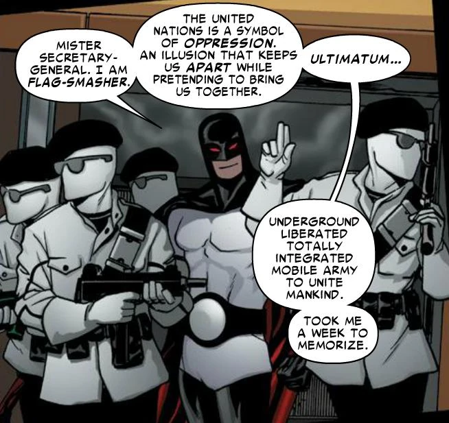 Underground Liberated Totally Integrated Mobile Army To Unite Mankind Earth 7045 Comic 
