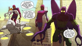 Frightful Four (Earth-616) Trapster Wizard and the Beetle from Amazing Spider-Man Vol 2 657