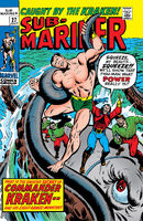 Sub-Mariner #27 "When Wakes the Kraken!" Release date: April 10, 1970 Cover date: July, 1970