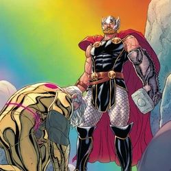 Thor Odinson (Earth-616) and Odin Borson (Earth-616) from War of the Realms Vol 1 6 001.jpg