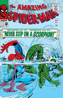 Amazing Spider-Man #29 "Never Step on a Scorpion! or You Think It's Easy to Dream Up Titles Like This?" Release date: July 8, 1965 Cover date: October, 1965