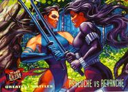 Elizabeth Braddock and Revanche (Kwannon) (Earth-616) from 1995 Ultra X-Men (Trading Cards) 0001