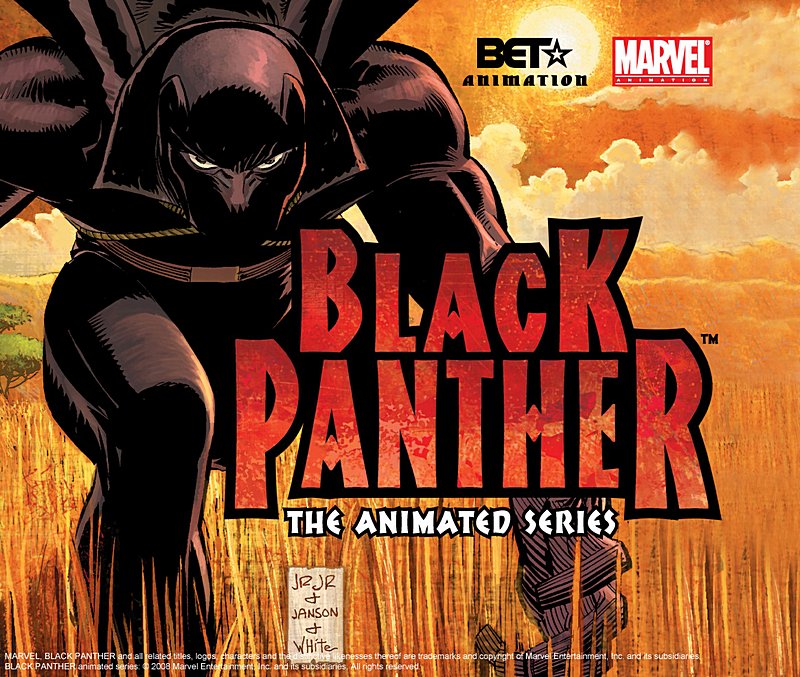 cartoon black panther head