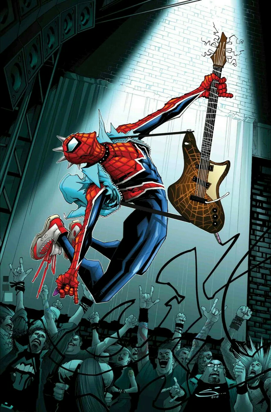 Spider-Punk Icon  Deadpool and spiderman, Spiderman spider, Spiderman comic