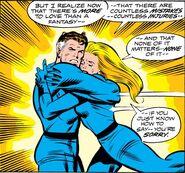 Reed and Sue Richards reconcile from Fantastic Four Vol 1 149