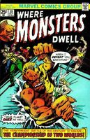 Where Monsters Dwell #38 "No Human Can Beat Me!" Release date: July 1, 1975 Cover date: October, 1975