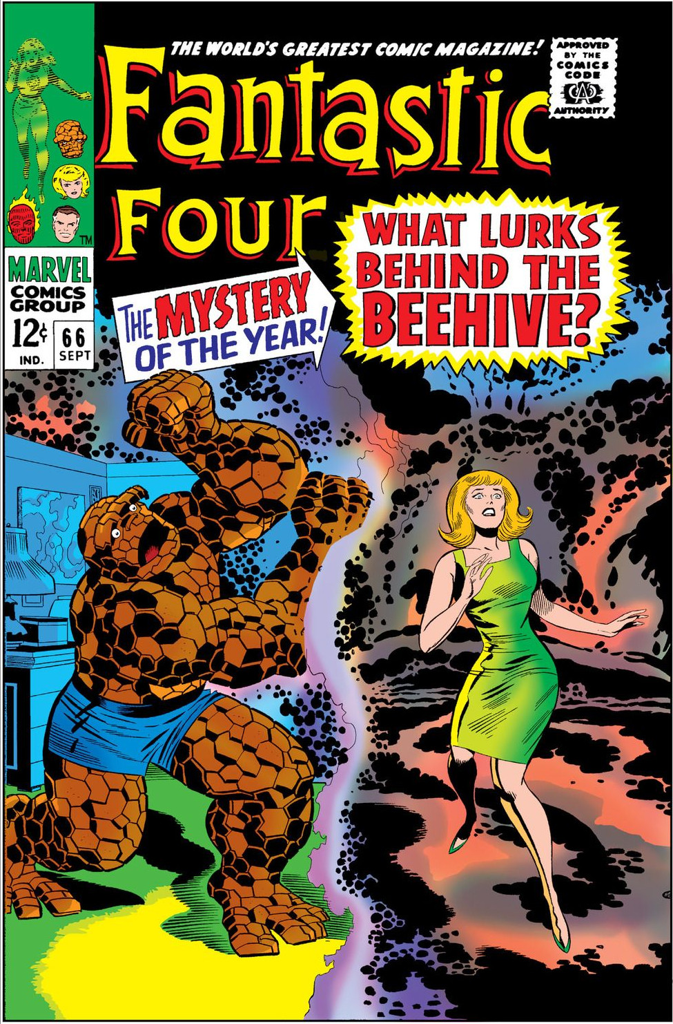 Ilustração de Adam Warlock emergindo de seu casulo de criação nos quadrinhos.