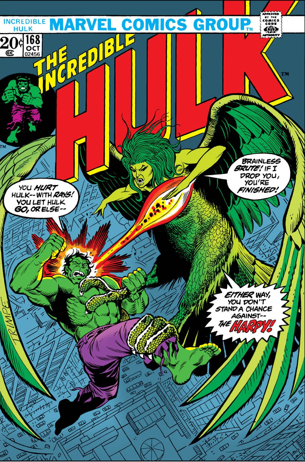 Incredible Hulk Vol 1 168, Marvel Database