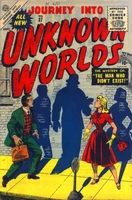Journey Into Unknown Worlds #37 "The Man Who Didn't Exist!" Release date: May 26, 1955 Cover date: September, 1955