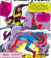 Peter Parker (Earth-616) battles the Green Goblin for the first time from Amazing Spider-Man Vol 1 14