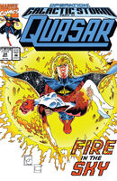 Quasar #34 "The Scorched Sun" Release date: March 10, 1992 Cover date: May, 1992