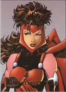 Wanda Maximoff (Earth-616) from Marvel Onslaught (Trading Cards) 001