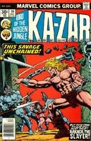 Ka-Zar (Vol. 2) #19 "Raknor the Slayer!" Release date: September 7, 1976 Cover date: December, 1976