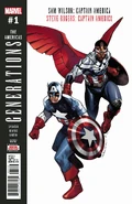 Generations: Sam Wilson Captain America & Steve Rogers Captain America #1 Second Printing Variant