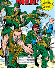 Nick Fury and his Howling Commandos circa 1942 from Sgt