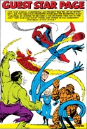 Peter Parker (Earth-616), Bruce Banner (Earth-616), and Fantastic Four (Earth-616) from Amazing Spider-Man Annual Vol 1 1 001.jpg (554 KB) From Amazing Spider-Man Annual #1