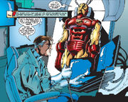 Anthony Stark (Earth-616) and Reed Richards (Earth-616) from Iron Man Vol 3 35 001