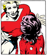 Finding Betsy right after losing her eyes to Slaymaster From Captain Britain (Vol. 2) #13