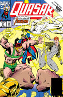 Quasar #41 "Clash of Marvels" Release date: October 13, 1992 Cover date: December, 1992