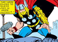 With beard plus armored left arm From Thor #373