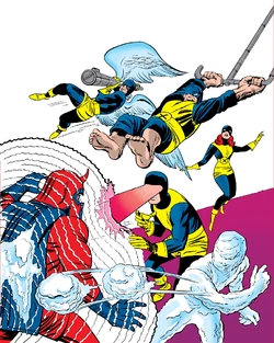 X-Men (Earth-616) and Max Eisenhardt (Earth-616) from X-Men Vol 1 1 cover